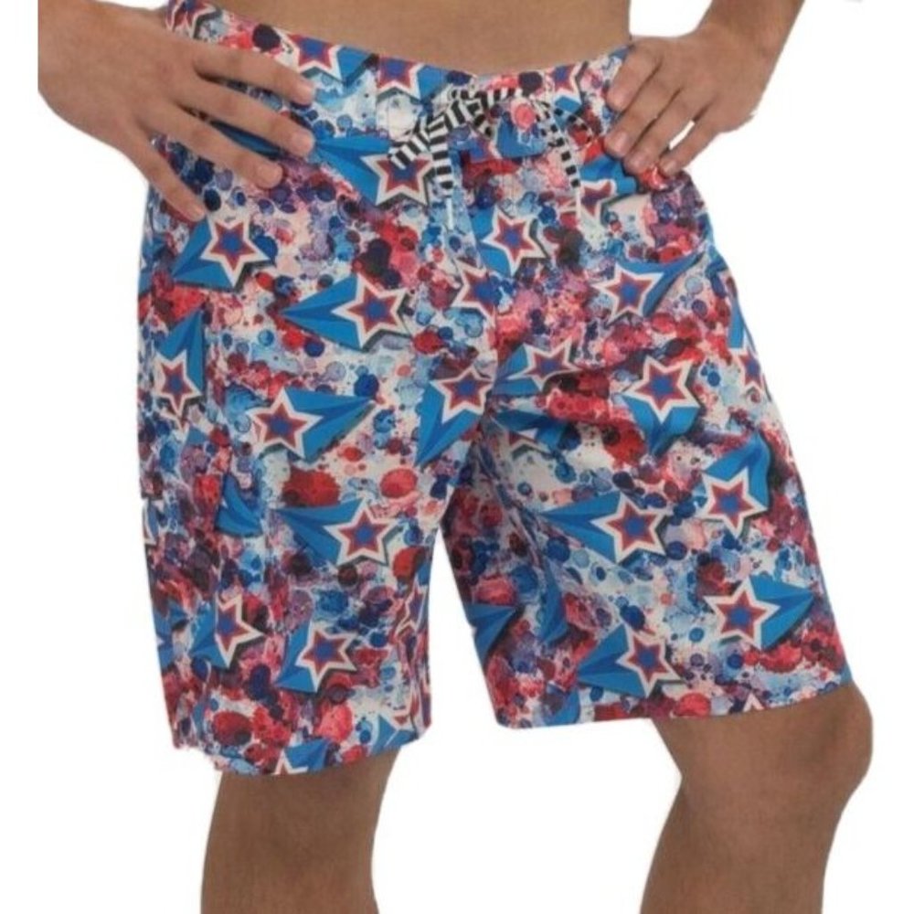 Dolfin Uglies Board Short Mens M Liberty 9 Inch Cargo Pocket‎ Swim 5038